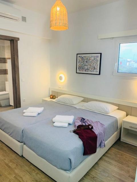 Modern Cycladic Sea View House Villa Ornos  Exterior photo
