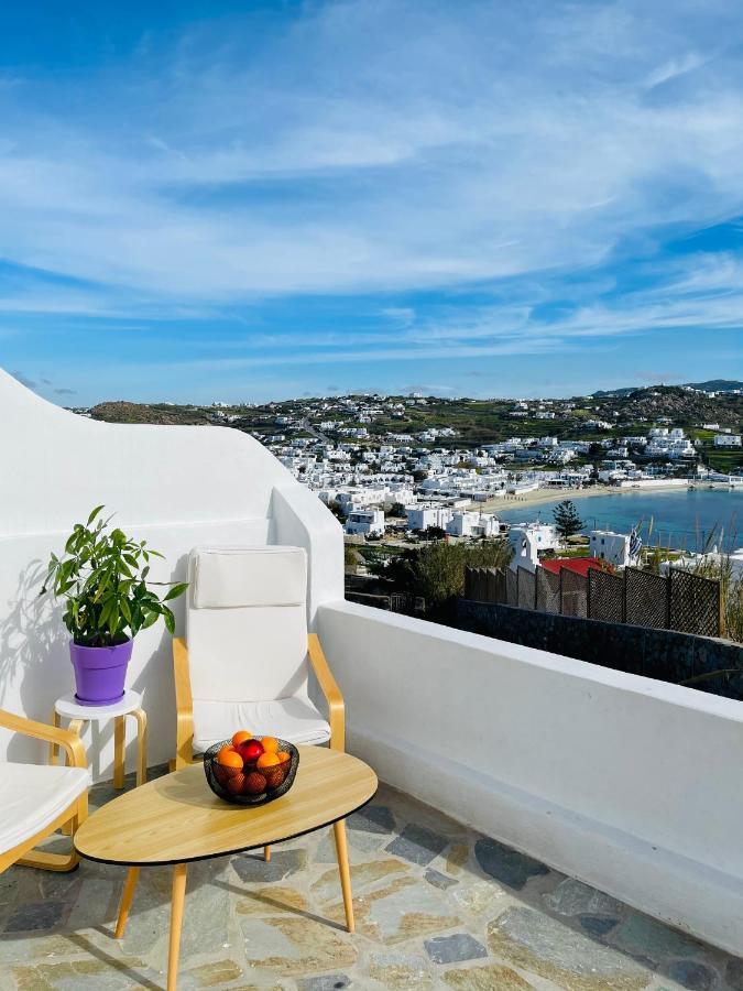 Modern Cycladic Sea View House Villa Ornos  Exterior photo