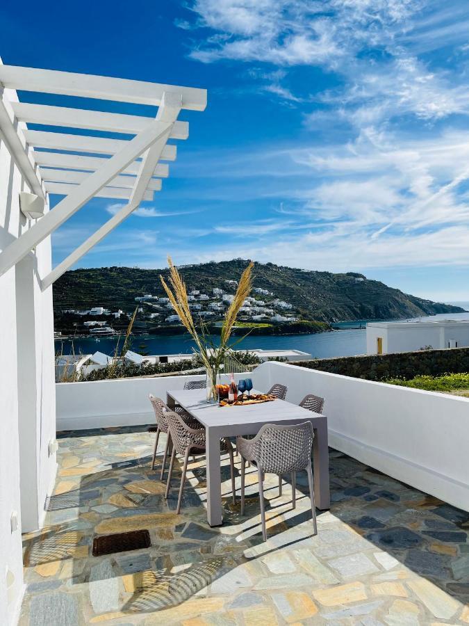 Modern Cycladic Sea View House Villa Ornos  Exterior photo