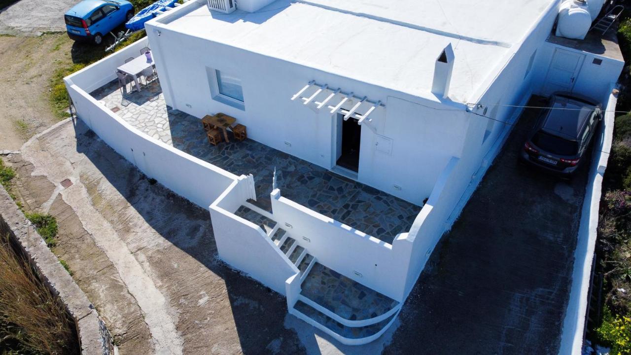 Modern Cycladic Sea View House Villa Ornos  Exterior photo